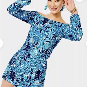 Lilly Pulitzer Blue and White Mini Dress